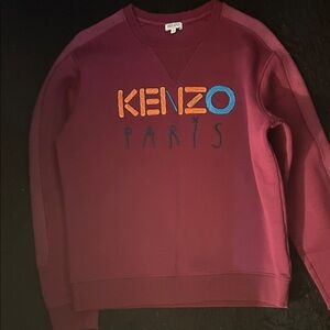 Kenzo Maroon Sweatshirt with Multicolor Logo